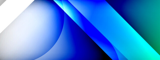 Light geometric abstract background with lines, circles