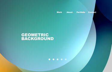 Abstract liquid background for your landing page design. Web page for website or mobile app wallpaper