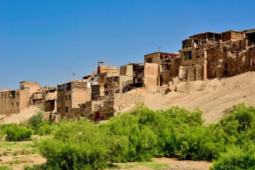 The dilapidated and long-standing Folk Houses on Hathpace in Kashgar, Xinjiang