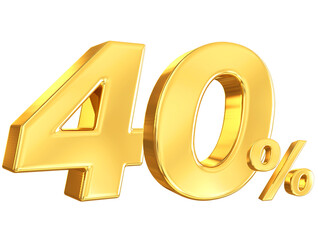 40 Percent Golden Sale off Discount