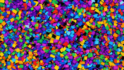 A pixel art inspired texture pattern with bold colors and fun abstract shapes. Generative AI