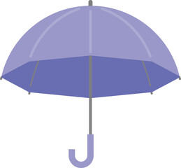 紫色の開いた傘