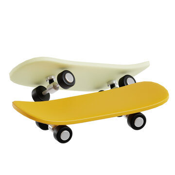 skateboard 3d icon