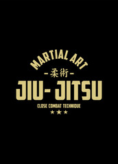 JUI JITSU THYPHOGRAPHY ART