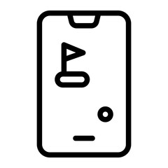 smartphone line icon