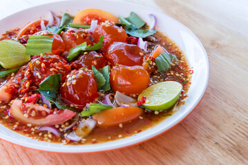 Spicy Seafood Salad, thai food (yum)