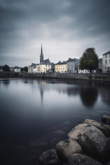 Kilkenny City. Incredible and breathtaking Ireland. Generative AI