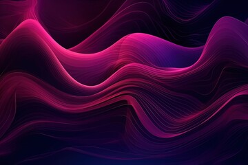 colorful abstract background with flowing purple and pink lines. Generative AI