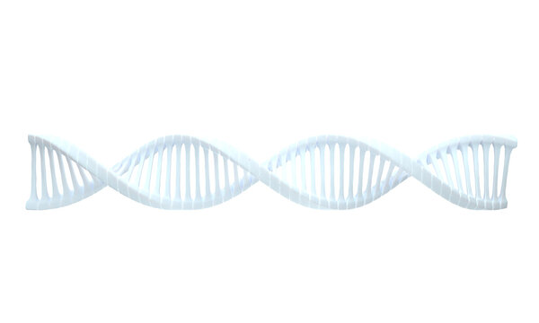 Model Abstract DNA 3d rendering animation on pink pastel background. blue glowing rotating DNA double helix. Science and medicine concepts. loop background design of genetics information.