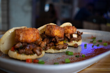 Arepas con queso frito