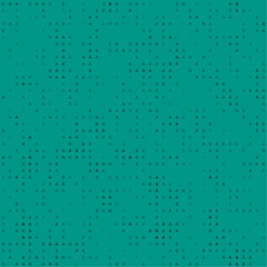 Abstract seamless geometric pattern. Mosaic background of black triangles. Evenly spaced small shapes of different color. Vector illustration on teal background