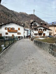 Fototapeta na wymiar Alleghe Civetta Village Dolomiti Italian Alps