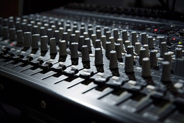 audio mixing console , ai generated