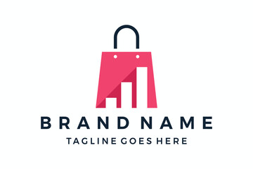 Online shopping logo. shoping marketing Vector template 