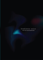 Abstract dark blue gradients gradient mesh wave color vector background