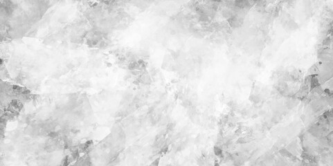 Silver, grey watercolor textured on white paper background. concrete wall white color for the background. Cement wall modern style background. White painted cement wall texture. White marble texture.