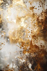 Fototapeta premium Multicolore et multi-matériaux comme un fond de luxe avec des taches dorées granuleuses. Idéal pour une publicité de produit de luxe.