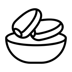 ramadan, date fruit icon