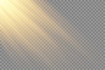 Vector transparent sunlight special. Vector illustration	
