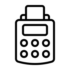 sales, billing machine icon