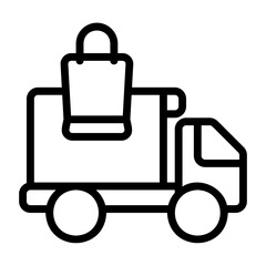 sales, delivery truck icon