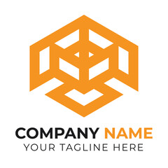 Corporate abstract business logo design template