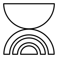 Naklejka premium Line Aesthetic Shape