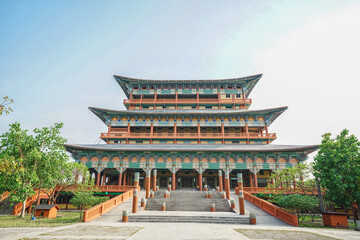 Naklejka premium Chinese Temples Architectural Designs