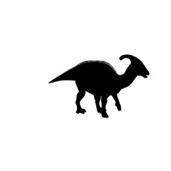 Parasaurolophus 3 dinosaur vector illustration