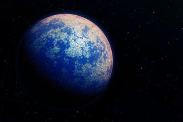Fototapeta na wymiar Exoplanet suitable for life. Elements of this image furnishing NASA.