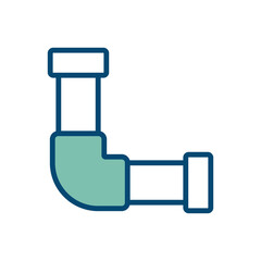 pipe plumbing icon vector design template in white background