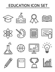 Education Icon Set, 교육 아이콘 세트