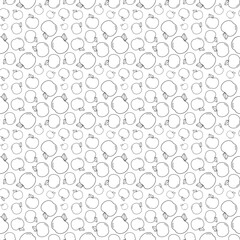 Vector Seamless Pattern.Apples.Fruit.Apple.Pattern.Linear.Keto.Food.Post.Print for textile,web design,social media. Illustration, Icons, Summer. Keto Diet, Keto, Vegetables, Fruits. Picnic. Garden.