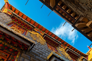 Fototapeta na wymiar Chinese Temples Architectural Designs