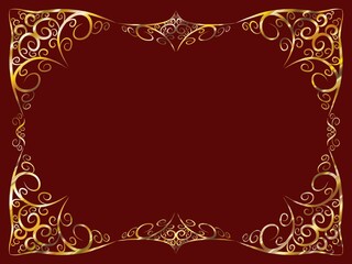 アンティークな背景　えんじ色