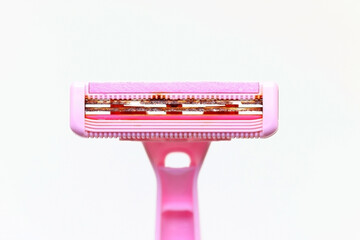 A pink, rusty, or old razor. Risk of infection.