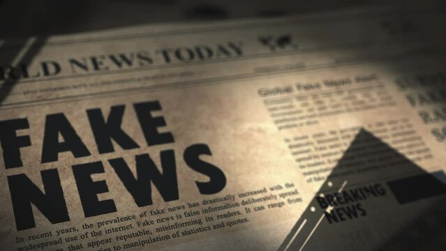 Fake news and deep fakes of modern AI in old newspaper medium 
