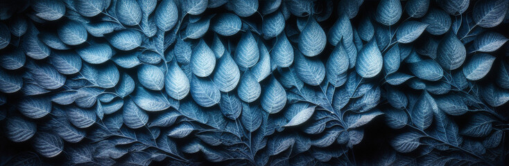 Close-up of multiple leaves stacked on top of each other created with Generative AI technology