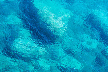 Fototapeta na wymiar Pure turquoise seawater texture.