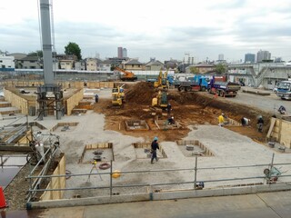 大規模開発現場