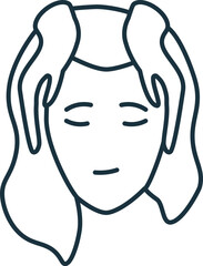 Face Massage line icon. Simple element from skin care collection. Creative Face Massage outline icon for web design, templates, infographics and more