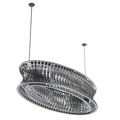 crystal chandelier for the interior isolated on white background, home lighting, 3D illustration, cg render