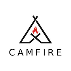 camp vector logo