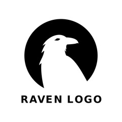 logo bird in black background