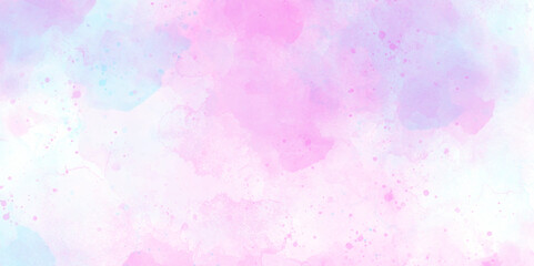 Abstract pink and white watercolor background with watercolor splashes with Abstract horizontal background designed with earth tone splatter watercolor stains background.