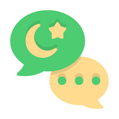 ramadan, chat icon