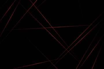 Abstract black with red lines, triangles background modern design. Vector illustration EPS 10.