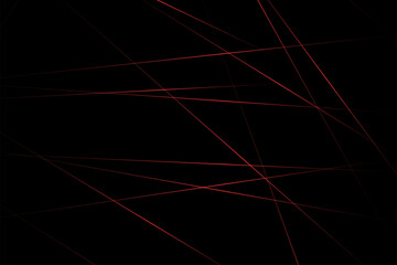 Abstract black with red lines, triangles background modern design. Vector illustration EPS 10.