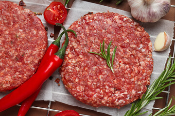 Ingredient for cooking grilled meat - ground meat