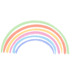 Rainbow with Hand-Drawn style